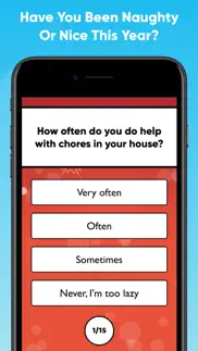 naughty or nice christmas quiz iphone screenshot 1