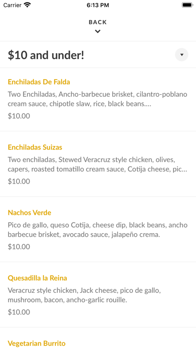 Verde Latin Restaurant Screenshot