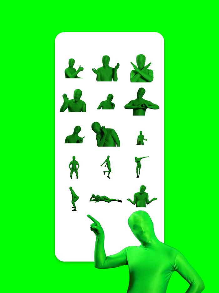 Green Man Mojis