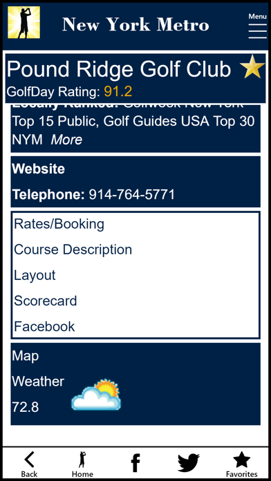 GolfDay New York Metro Screenshot