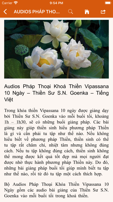 Thiền Vipassana Screenshot