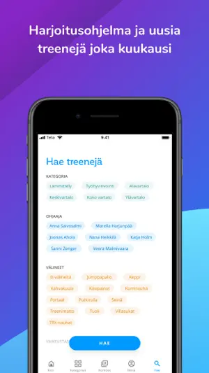 Kotitreeni screenshot 3