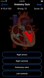 anatomy quiz iphone screenshot 2
