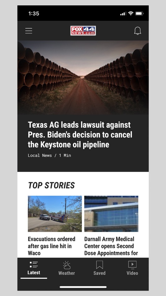 #1. KWKT FOX44News.com (iOS) بواسطة: Nexstar Broadcasting