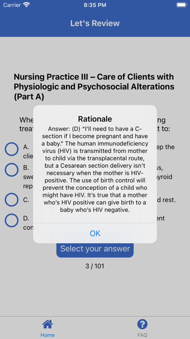 PNLE Nursing Licensure Exam Screenshot