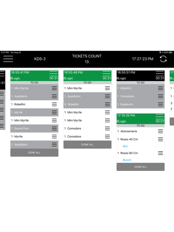 KDS iPad screenshot 4 - Food & Drink app