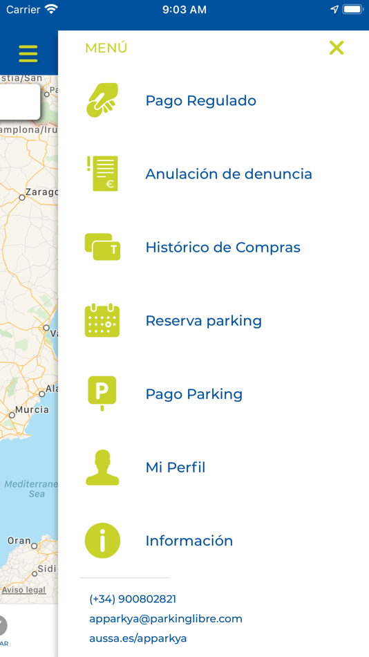 #3. Apparkya (iOS) Podle: APARCAMIENTOS URBANOS SERVICIOS Y SISTEMAS SOCIEDAD ANONIMA