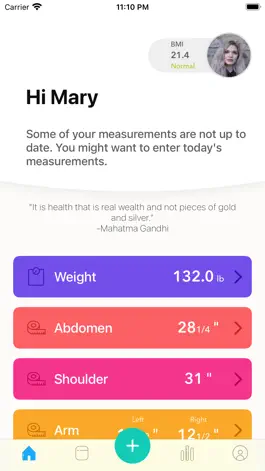 Game screenshot Weight & Body Tracker apk