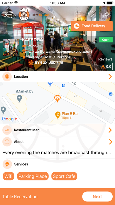 Here is Food Screenshot