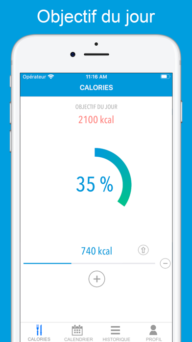 Screenshot #1 pour Calories, calcul kcal régime