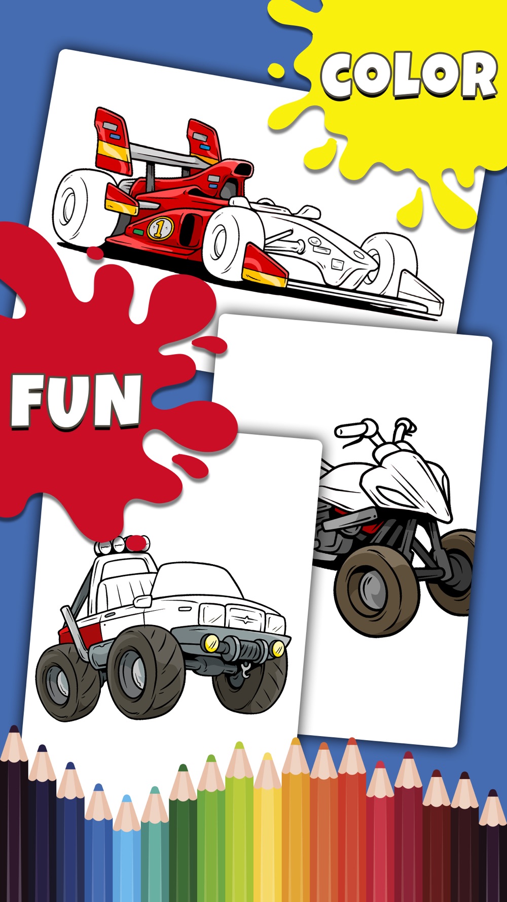 Cars Coloring Pages Collection Free Download App for iPhone ...