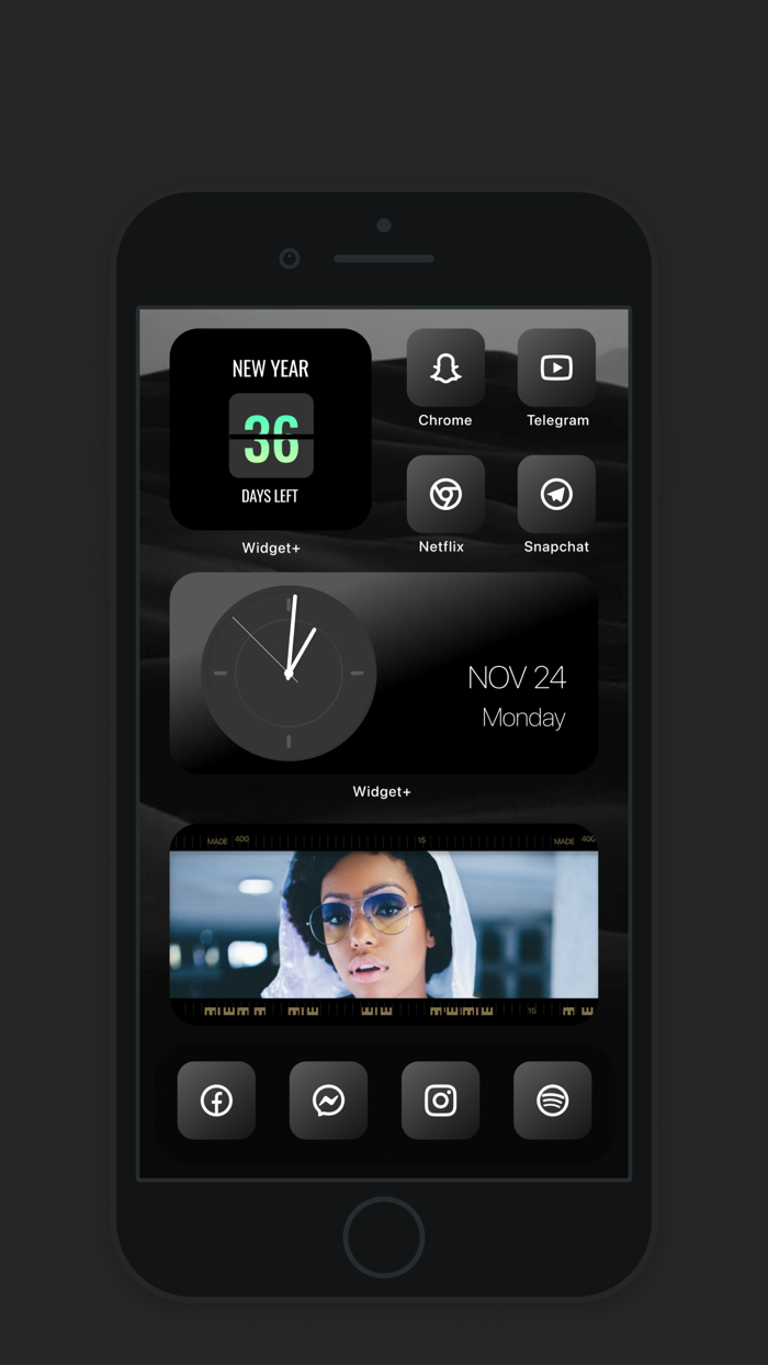 Widget icons themes custom