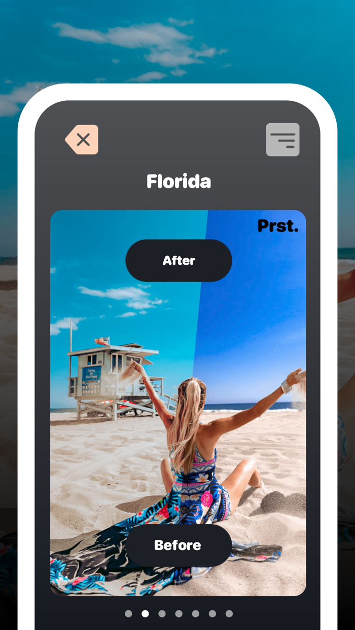 Filters on Mobile - Presets