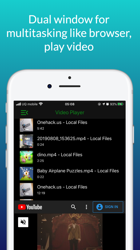 #6. SplitScreen - Multitask Player (iOS) Podle: Hoa Nguyen