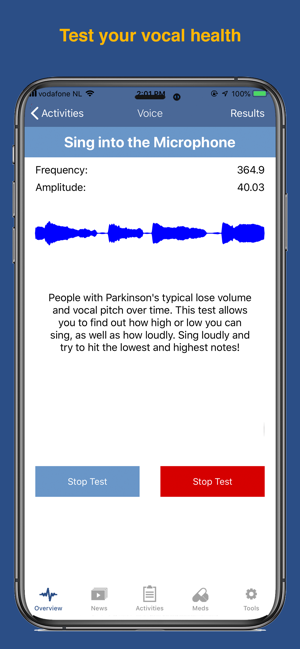 Parkinson's LifeKit-schermafbeelding