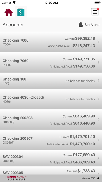 Unison Business Screenshot