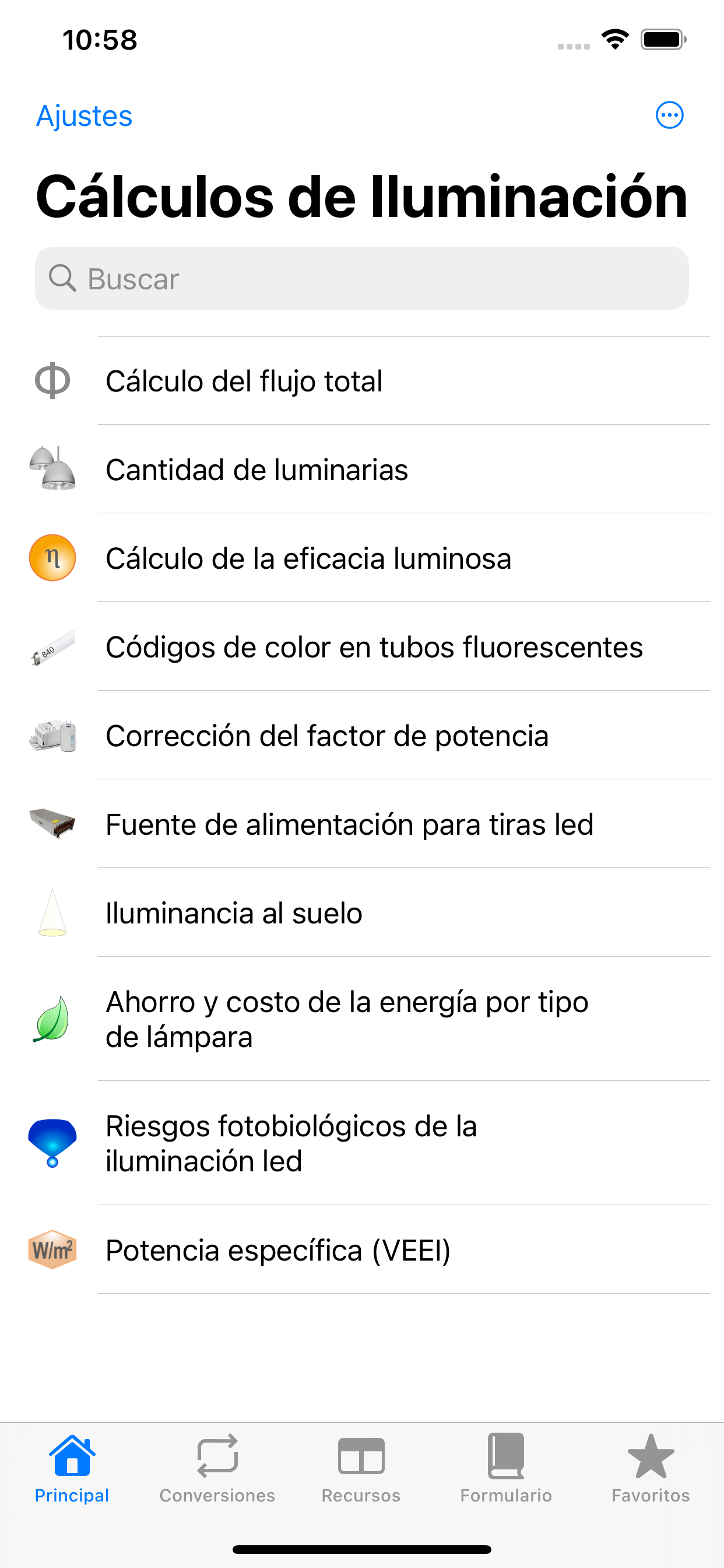 Cálculos de Iluminación