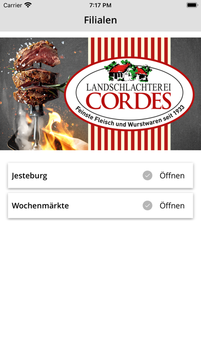 Landschlachterei Cordes Screenshot