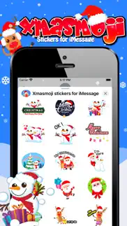 xmasmoji stickers for imessage iphone screenshot 3