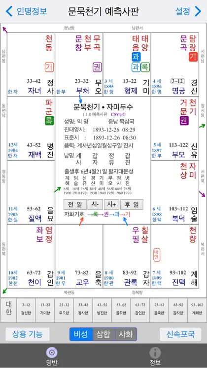 문묵천기 자미두수 (역술가 버전) ekran görüntüsü 3 / 6