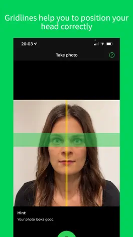 Game screenshot Take Biometric Passport Photos apk