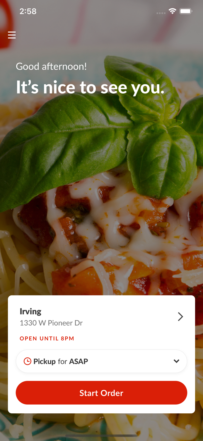 Angelos Pizza  Spaghetti