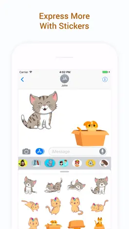 Game screenshot Cute Cat Chat Funny Stickers mod apk