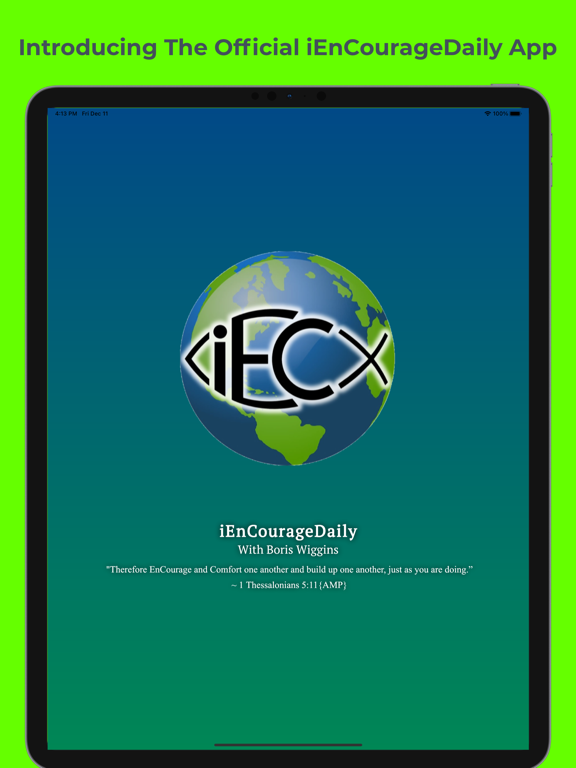 iEnCourageDaily iPad screenshot 1 - Lifestyle app