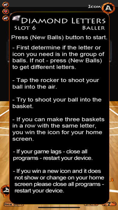 Diamond Letters Slot F Screenshot