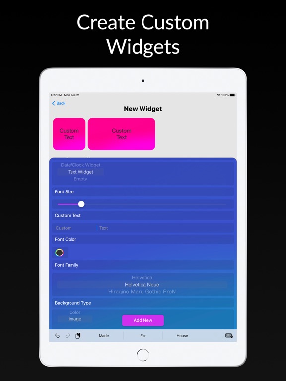 Custom Widget Creator screenshot 2