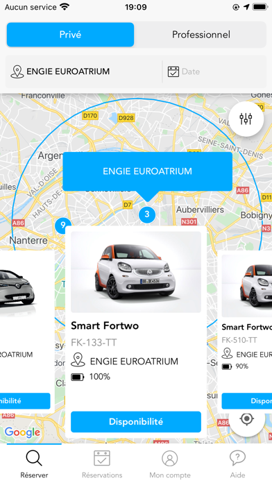 ENGIE Carsharing Screenshot