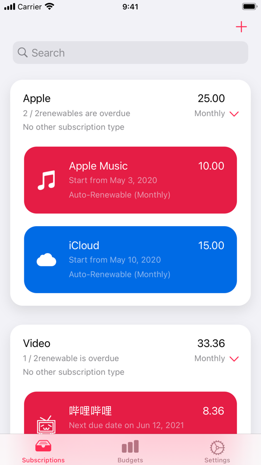 #1. Stack - Track Subscriptions (iOS) Podle: 磊 徐