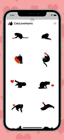 Game screenshot Cat Stickers: Cats Love Hearts hack