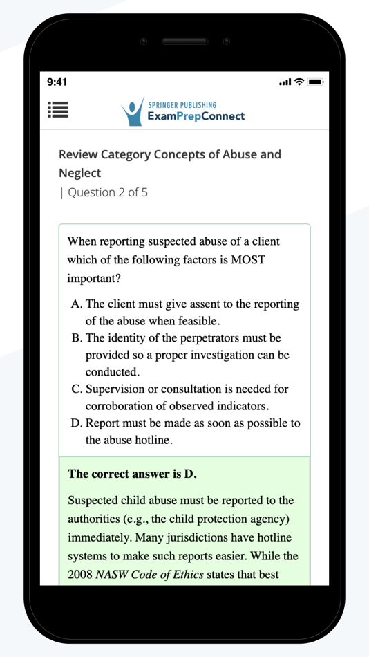 #3. ExamPrepConnect (iOS) By: Springer Publishing Company