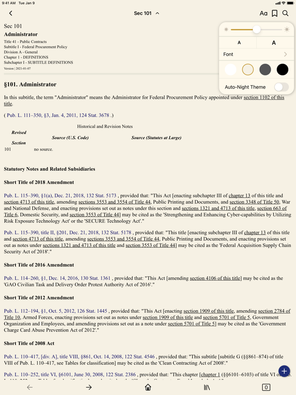 Screenshot #6 pour USC 41 - Public Contracts