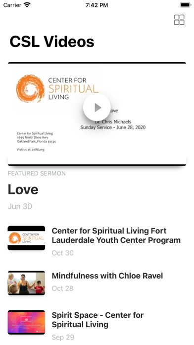 Center For Spiritual Living FL Screenshot