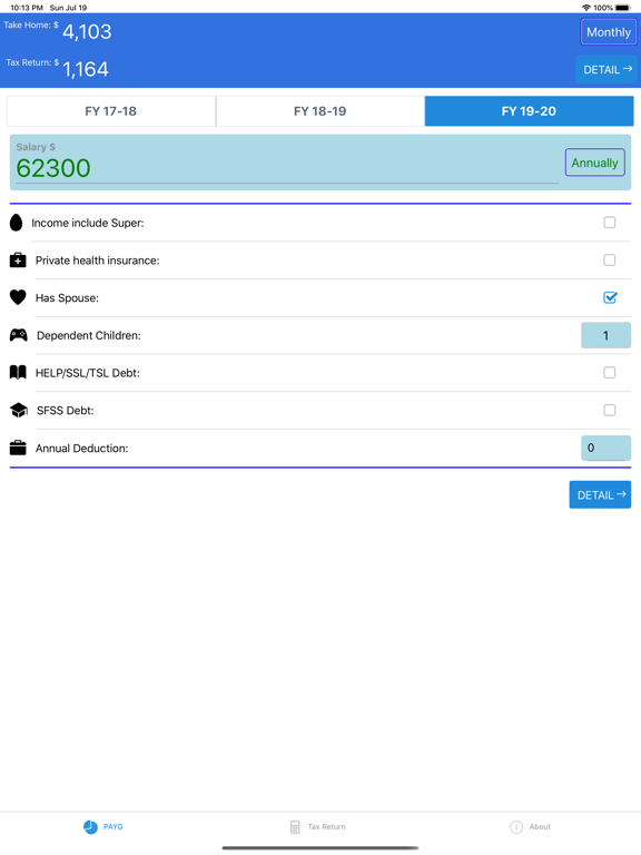 Screenshot #4 pour Tax Calculator 2022 ATO Rate