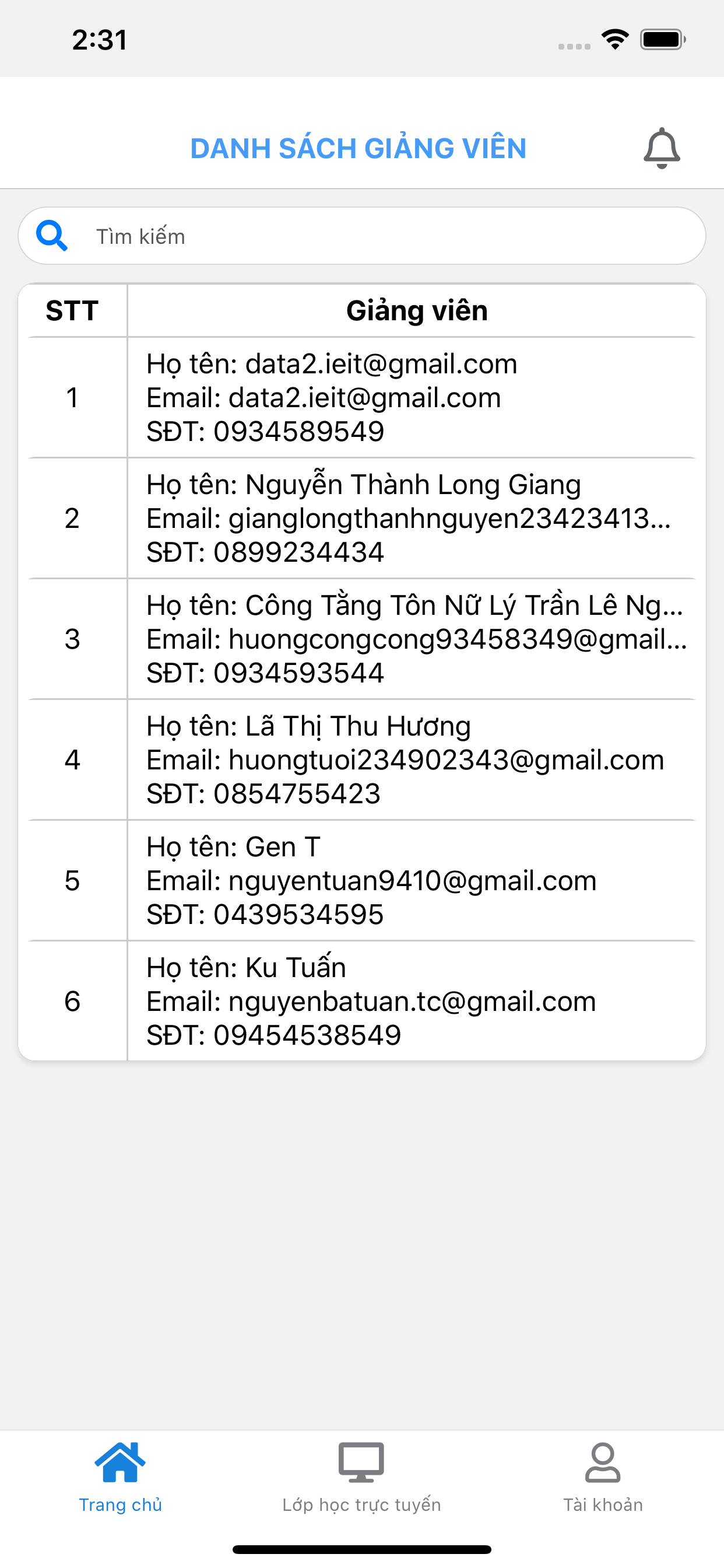 mobiEdu - Giảng viên