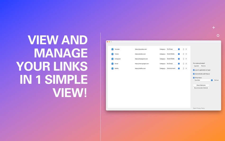 #3. iFavs: link & file manager (macOS) 由: HDH Analytics Inc.