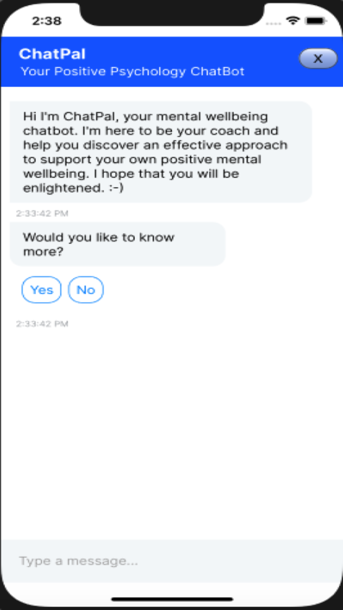 ChatPal Psychology ChatBot