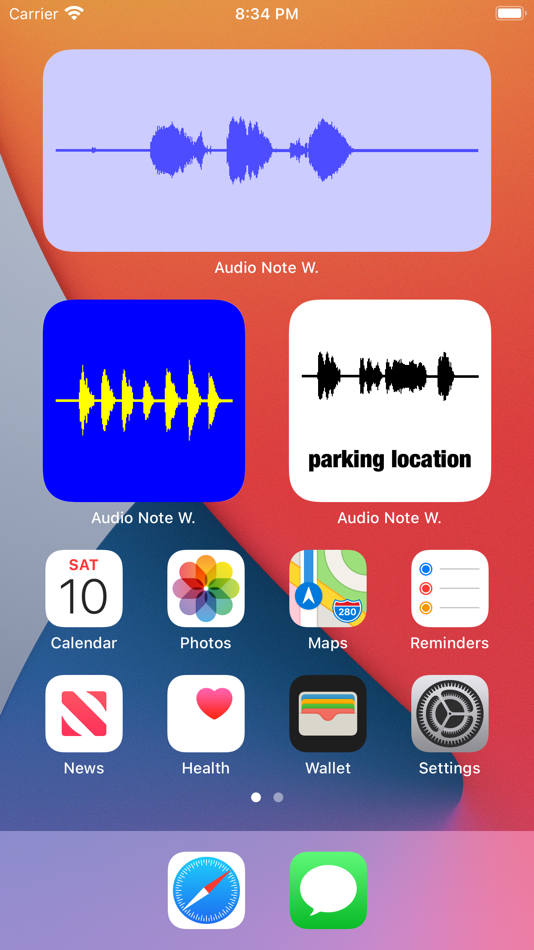 Audio Note Widget - 5.2 - (iOS)