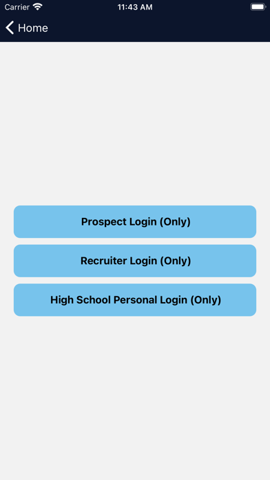 Collegiate Sports Qualifier Screenshot