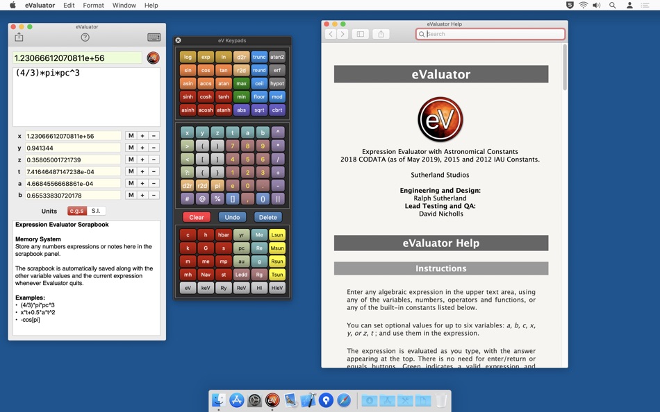 #2. eValuator (macOS) 由: Ralph Sutherland