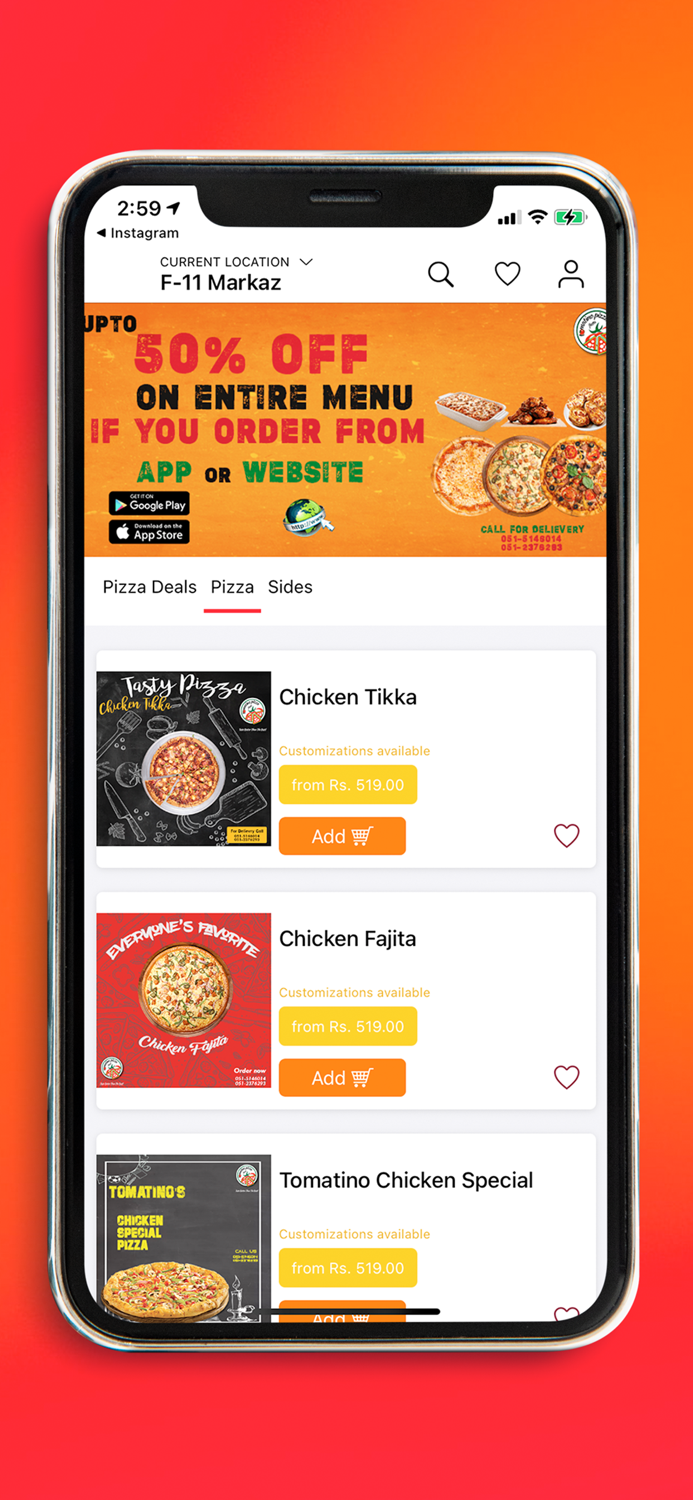 Tomatino Pizza Fiesta