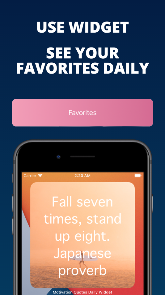 #6. Motivational Widget (iOS) Av: Zamalabs Yazılım ve Bilgi Teknolojileri Limited Şirketi
