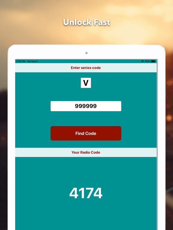 Screenshot #6 pour Radio Code for Ford V Series