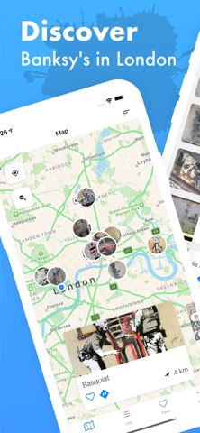 London Tour Map of Banksyのおすすめ画像1