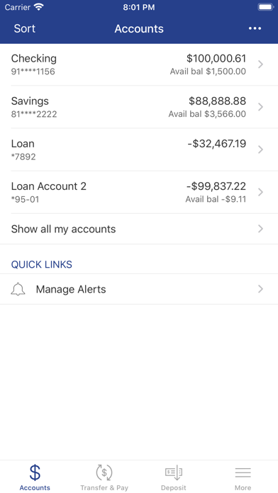 Bank of Holly Springs Mobility Screenshot