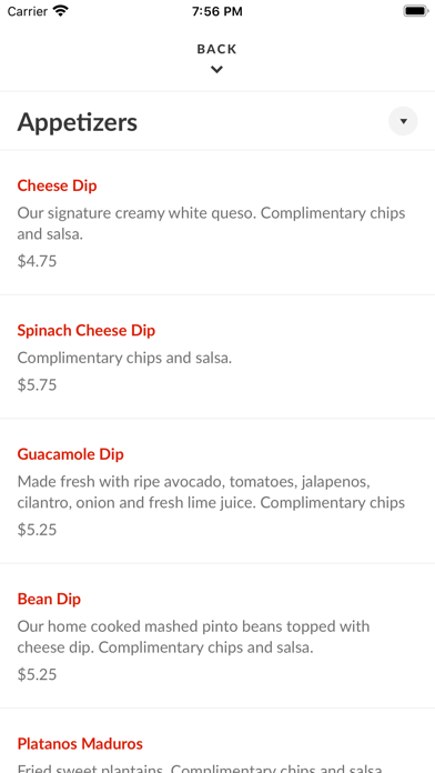 Pueblos Mexican Cuisine Screenshot