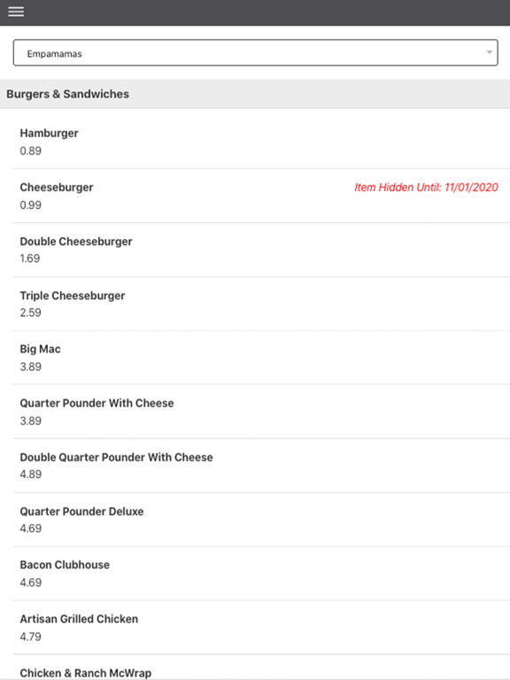 OrderLogic iPad screenshot 6 - Food & Drink app
